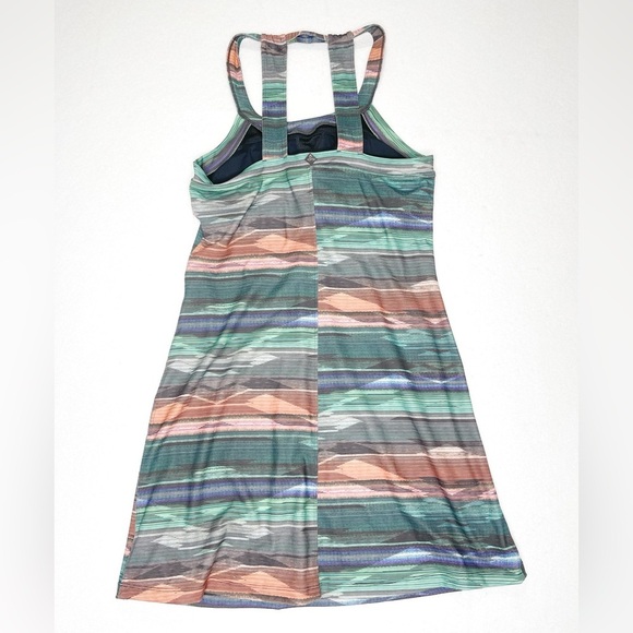 PrAna Cantine Athletic Dress Granite Bonita Size Medium Built in Bra - Picture 3 of 7